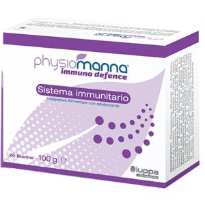 MANNACEUTICA PHYSIOMANNA IMMUNO DEFENCE - Integratore Alimentare in 20 Bustine da 5 g per il Supporto delle Difese Naturali