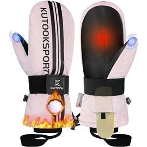 KUTOOK Guanti da Sci e Snowboard Uomo e Donna Guanti da Sci Guanti da Neve Guanti Invernali Touchscreen Impermeabili Antivento per Sport Outdoor