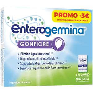 OPELLA HEALTHCARE ITALY Srl Enterogermina gonfiore integratore alimentare 10 bustine da 4 g