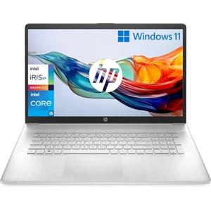 HP Laptop 17-cn2005sl, Intel Core i5-1235U, RAM 8GB DDR4, SSD 512 GB, Intel Iris Xe, Display 17.3" FHD IPS 300 Nits, Antiriflesso, Privacy Camera 720p TNR, Lettore Schede SD, Windows 11, Argento, 17"