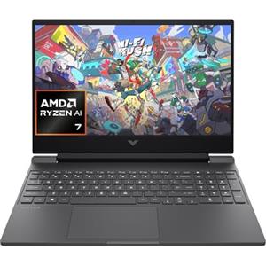 HP Victus 15-fb3000sl, Notebook, AMD Ryzen AI 7 350, 16GB RAM, 1TB SSD, Display 15.6 FHD IPS 144Hz, NVIDIA RTX 5060 8GB, Cam IR TNR 1080p, 3 Mesi di PC Game Pass Inclusi, Windows 11, Grigio