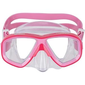 Mares Puffer - Maschera per bambini a doppia lente, taglia XS-S, faciale in siliter e lenti in policarbonato resistenti