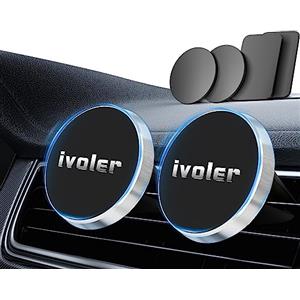 iVoler Porta Cellulare da Auto [2 Pezzi] Supporto Smartphone per Auto Porta Cellulare Auto Supporto Auto Smartphone per Samsung Huawei ASUS Zenfone - Argento