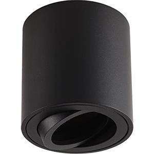 Gleonlux LED faretto da soffitto Nero, Faretto LED Interno 230V, orientabile, struttura in alluminio, rotondo, plafoniera moderna, con attacco GU10
