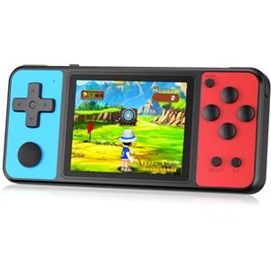ZHISHAN Giochi portatili a 32 bit con 139 videogiochi integrati, schermo IPS 3 pollici, ricaricabile, portatile, gioco arcade, giocattolo elettronico per ragazzi e ragazze