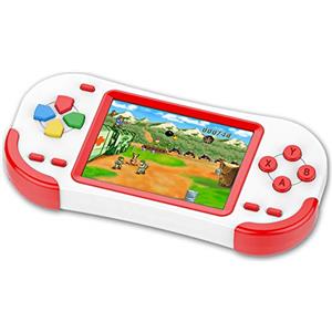 ZHISHAN Console di Gioco Portatile per Bambini con 220 Videogiochi Classici Integrati 3.0" LCD Schermo Sistema di Gioco Elettronico Ricaricabile per Adulto Compleanno e Regalo di Natale-Verde