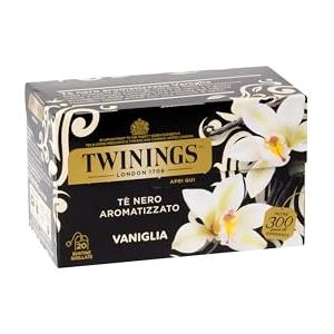 Twinings, Tè Nero Aromatizzato alla Vaniglia, Gusto Dolce e Avvolgente, Infusi e Tisane, 1 Confezione da 20 Filtri