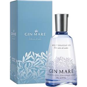 Gin Mare Mediterranean Gin 700 ml con Astuccio - Premium Gin con 4 botaniche principali che ricordano le coste mediterranee. 42,7% vol.