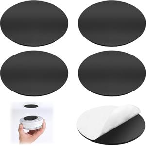 eModwey Set di 5 Supporti Magnetici per Rilevatore di Fumo - Pastiglie Adesive, Installazione Senza Foratura, Compatibili con Rilevatori di Incendio e Gas, Magneti Forti, Diametro 70 mm