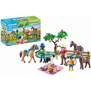 PLAYMOBIL Country 71239 - Picnic coi Cavalli, Gioco di Costruzione per Bambini dai 4 Anni in su