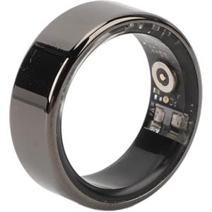 Gugxiom Anello Intelligente per Fitness, Tracker per Fitness con Anello Intelligente per la Salute, Anello Intelligente per Sonno, Contapassi, Monitor della Salute, Donna e Uomo, (BLACK)