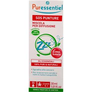 Puressentiel Miscela SOS Punture 30ml - Oli Essenziali Repellenti per Zanzare con Eucalipto, Lavandino e Citronella