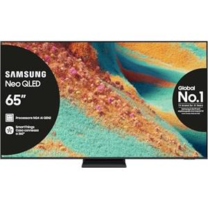 Samsung Neo QLED 4K Smart TV 65'' QE65QN85FAUXZT, NQ4 AI Gen2 Processor, AI Upscaling, Dolby Atmos & OTS Lite, Simple Chamfer Design,PACCHETTO INTRATTENIMENTO, 2025