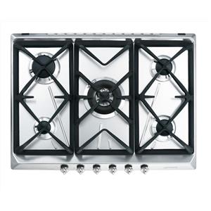 Smeg - Piano Cottura A Gas Srv576gh5 5 Fuochi 68,5cm-inox