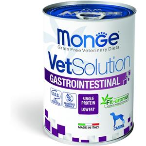 MONGE 150 g Monge VetSolution Cane Gastrointestinal Alimento Dietetico Completo Cibo Umido in Caso di Problemi Gastrointestinali con Tonno Grain Free