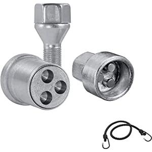 MOTO SPORT MONDO COMPATIBILE CON FIAT 500L, 500L Living, 500L Trekking, 500X, Tipo 2015 dal 11/2012 in poi (A1) BULLONI RUOTA ANTIFURTO PER RUOTE IN LEGA KIT 4 PERNI+2 CHIAVI BULLONE PER GOMME RUOTE AUTO FARAD