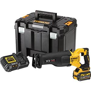 DeWalt Seghetto alternativo compatto senza spazzole XR 18V FV Advantage senza caricatore/batteria e valigetta TSTAK II, Multicolore