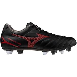 Mizuno Monarcida Neo III Select Mix, Scarpa da Calcio Uomo con Fondo Misto (Nero/Rosso, Sistema Taglie Calzature EU, Adulto, Numero, Media, 40.5)