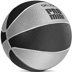 SKLZ Mini Pallone da Basket in Schiuma 12,7 cm,Sicuro e Silenzioso,Perfetto per Giocare in Casa - /Grey,Compatibile con i Canestri Pro Mini,Divertimento per Bambini e Adulti