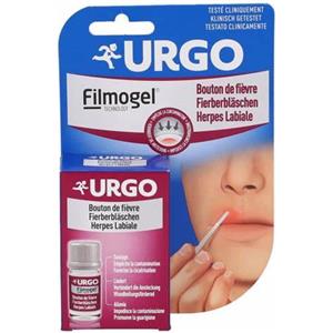 URGO HERPES LABIALE Cerotto Liquido 3 ml - Trattamento efficace per herpes labiale, pronto all'uso, favorisce la guarigione e applicabile sotto il rossetto