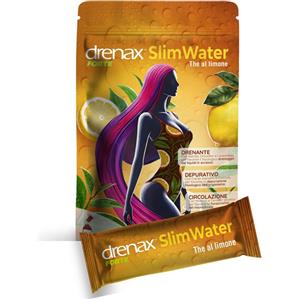 Drenax Forte Slim Water - Integratore Drenante al Limone in 24 Bustine Effervescenti con Estratti Vegetali