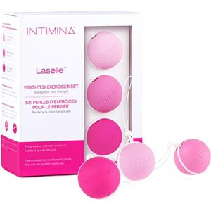 Intimina Laselle - Set di 3 Sfere per Esercizi Kegel con Pesi Progressivi (28g, 38g, 48g) per il Rinforzo del Pavimento Pelvico