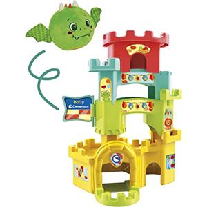 Clementoni Soft Little Dragon Ball Drop Castle-Gioco Prima Infanzia 10 Mesi (Italiano, Inglese, Francese, Tedesco, Spagnolo, Olandese, Polacco) Made in Italy, 80514, Esclusivo Amazon
