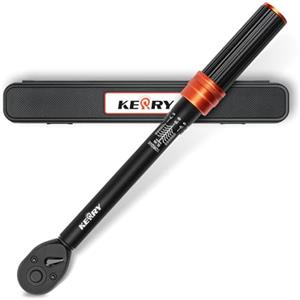 Kerry Chiave dinamometrica 3/8 pollici, 5-60 Nm/3.7-44.3 lbf·ft, precisione di errore ±3%, 72 denti Chiave dinamometrica professionale per auto, bicicletta, moto