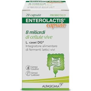 Enterolactis confezione da 20 Capsule apribili: Fermenti lattici, Probiotici, supporto alla flora intestinale