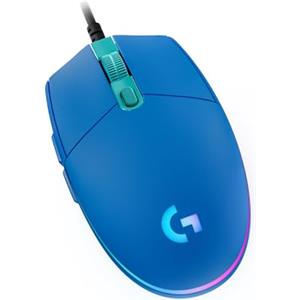 Logitech G G203 LIGHTSYNC Mouse Gaming con Illuminazione RGB, Personalizzabile, 6 Pulsanti Programmabili, Sensore per Gaming, Tracciamento a 8000 DPI, Peso Ridotto - Blu