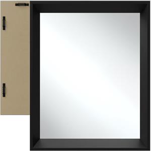 TecTake® Specchio da Parete Rettangolare, Design Minimalista, Cornice in Plastica, Riflesso senza Distorsioni, Montaggio a Parete, per Soggiorno, Camera Da Letto, Bagno - 40,6 x 50,8 cm