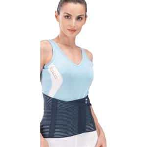 F.G.P. Corsetto Millerighe Flexo L - Corsetto Ortopedico Semirigido con Stecche in Acciaio e Chiusura a Strappo