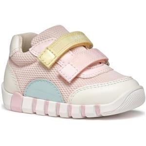 Geox B Lupidoo Girl A, Scarpe Primi Passi Bimba 0-24, Lt Pink Watersea, 18 EU