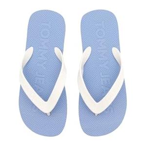 Tommy Jeans Flip Flops Donna Logo Infradito, Blu (Moderate Blue), 37