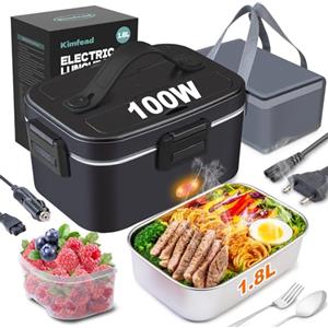 Kimfead Scaldavivande Elettrico Portatile 100W 1,8L 12V/24V/220V