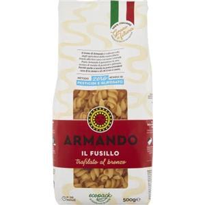 Armando, Il Fusillo, Pasta di Semola di Grano Duro di Filiera 100% Italiano - Trafilato al bronzo - 12 confezioni da 500 gr