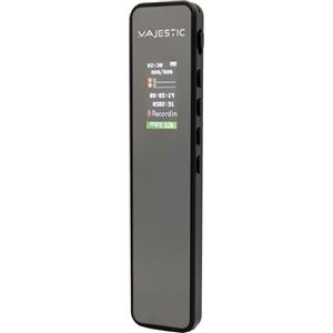 Majestic VR 38 - Registratore Vocale Digitale, Memoria 16 GB, display a colori TFT, presa cuffie 3.5mm (auricolari inclusi), riproduzione file audio MP3