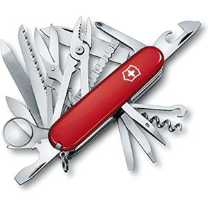 Victorinox, Swiss Champ, Coltellino Svizzero, Originale, Multiuso, Campeggio, 33 Funzioni, Lama, grande, Cavatappi