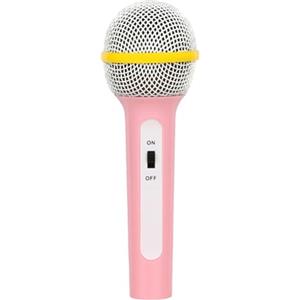 MagiDeal Microfono giocattolo finto, attività di registrazione per bambini, per feste, finto canto, microfoni da palco, giocattolo per feste di, Rosa