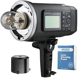 Godox Flash wireless AD600BM 2.4G con sincronizzazione ad alta velocità e strobo per Canon, Nikon, Sony, Fuji Olympus (600WS) GN87