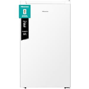 Hisense FV78D4AWE Congelatore monoporta verticale da libera installazione, 3 Cassetti, Classe E, Capacità netta 61 Litri, Bianco