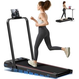 Kdtoll Tapis Roulant Salvaspazio 12KM/H, Tapis Roulant Elettrico con Inclinazione 15%, Walking Pad Pieghevole da Casa, Motore Silenzioso 2.5HP, Capacità di Carico 136kg