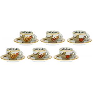 THUN - Set 6 tazzine in Porcellana, da caffè Country
