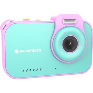AgfaPhoto Realikids Cam Waterproof 2 - Appareil Photo Enfant Étanche 12MP, Vidéo HD, Mode Selfie, Filtres et Cadres, Jeux Intégrés, Batterie Lithium - Bleu