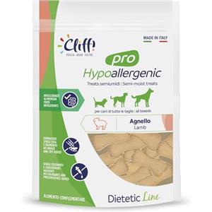 Cliffi Pro Hypoallergenic Snack morbido e gustoso per cani sensibili - 8 pezzi da 100g [tot. 800g] Gusto Agnello