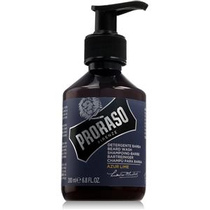 Proraso Detergente Barba Azur Lime 200 ml - Shampoo purificante e ammorbidente per barba con profumo di agrumi