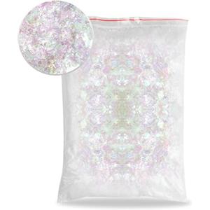 G4GADGET Decorazione per feste di Natale, fiocchi di neve artificiali iridescenti (200 gm)