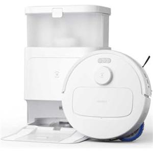 ECOVACS DEEBOT N30 PRO OMNI Robot Aspirapolvere e Lavapavimenti, 10000Pa di Aspirazione, TruEdge Adaptive Edge Mopping, Tecnologia ZeroTangle 2.0, Lavaggio del Mocio con Acqua Calda a 60°C, Bianco