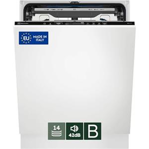 Electrolux SatelliteClean 600 Lavastoviglie Integrata Totale EES68510L, Classe B, 14 Coperti, Interfaccia QuickSelect, Vassoio MaxiFlex, Funzione ExtraHygiene, Beam on Floor, Colore Nero