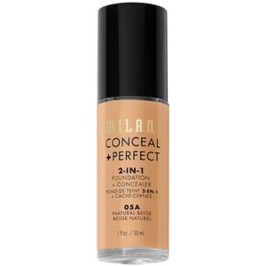 Milani Cosmetic Conceal + Perfect 2-In-1 Fondation + Concealer Fondotinta liquido 30 ml Nr. 05A - Natural Beige